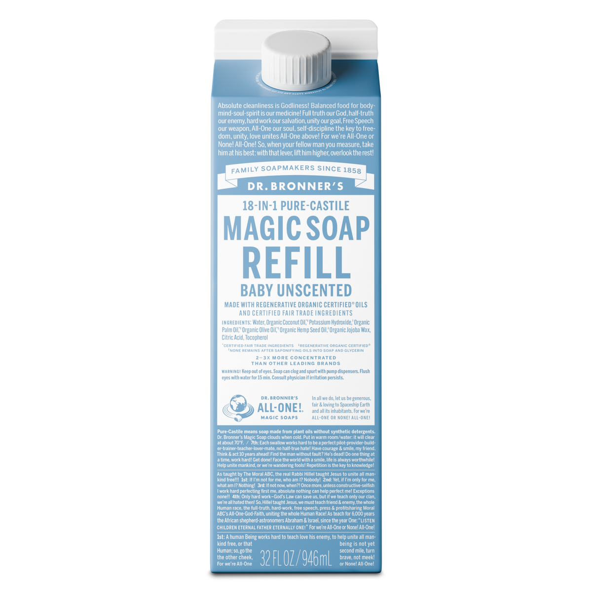 Unscented - Pure-Castile Magic Soap Refill product image 1