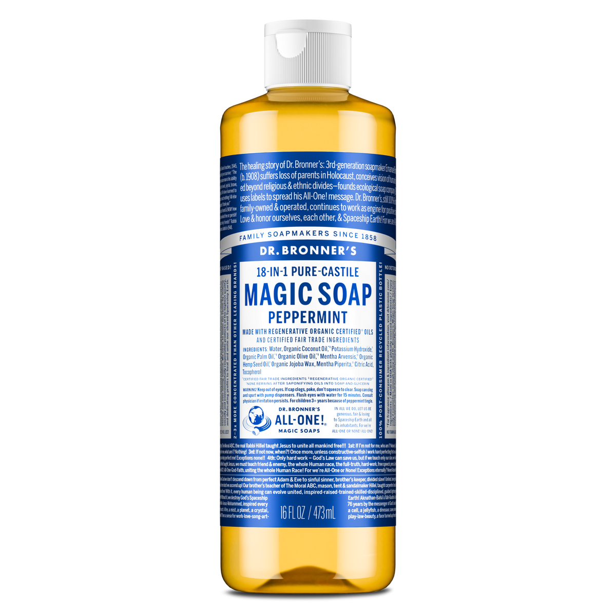 Peppermint  PureCastile Magic Soap Everyday Care